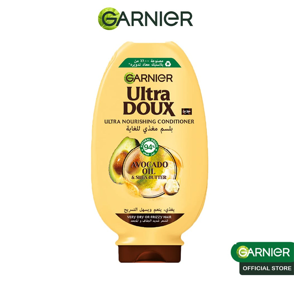 Garnier Ultra Doux Après-Shampooing Avocat Karité 200ML – Cheveux Secs et Abîmés
