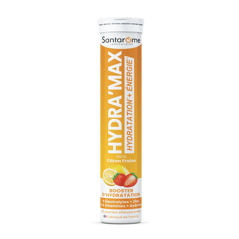 Santarome HYDRA'MAX Citron Fraise - 20 pastilles hydratation
