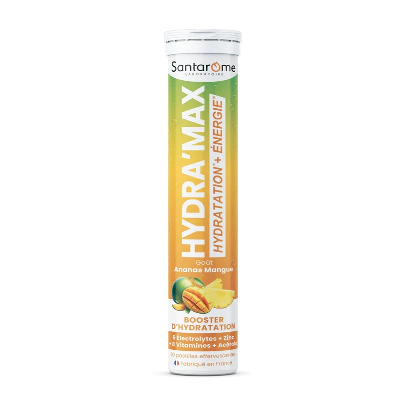 SANTAROME HYDRA'MAX Mangue Ananas – 20 Pastilles Hydratation