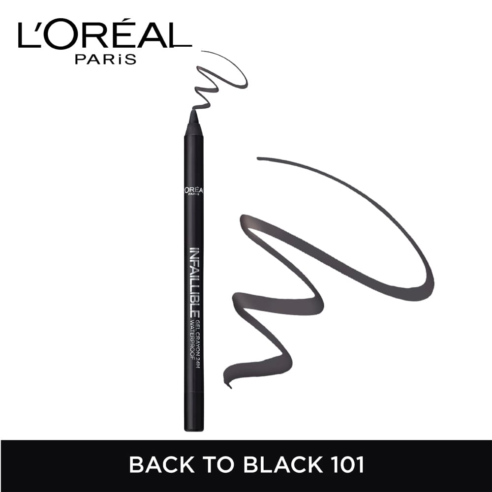 L’oréal paris – gel crayon infaillible eyeliner – black to black 01