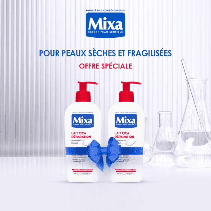 MIXA PACK LAIT CICA REPARATION 250 ML *2
