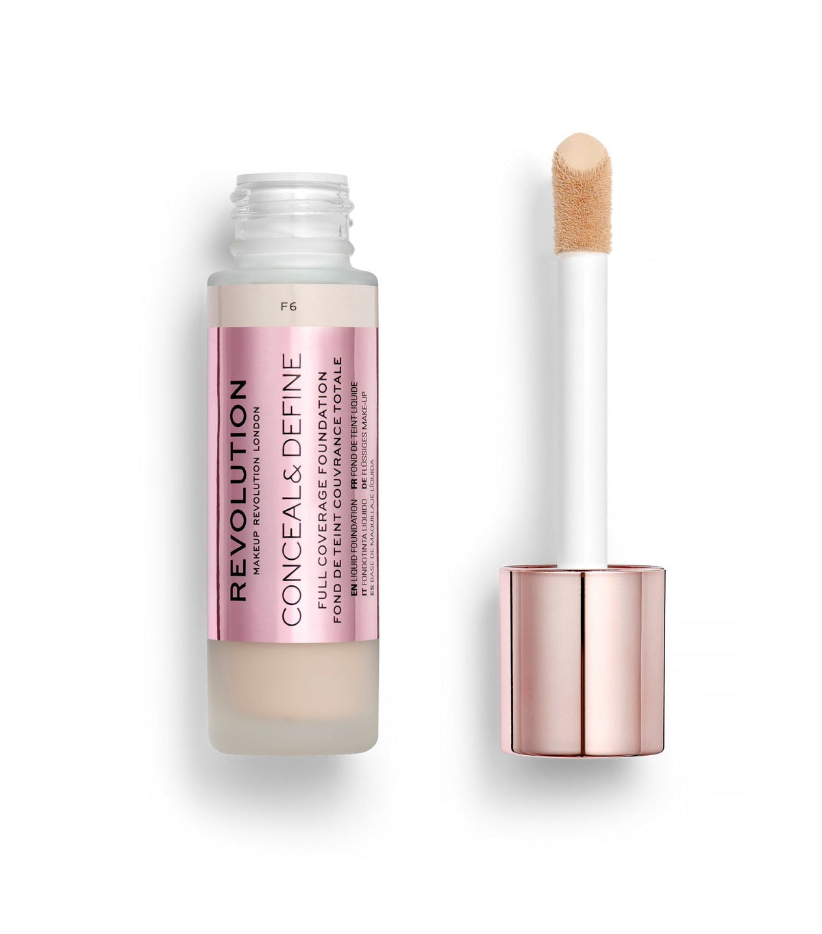 REVOLUTION CONCEAL & DEFINE FOUNDATION F6