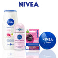 Nivea Pack Femme Crème Douche Rose + Déo Pearl Beauty + Crème 30ml + Labello Stick Blackberry