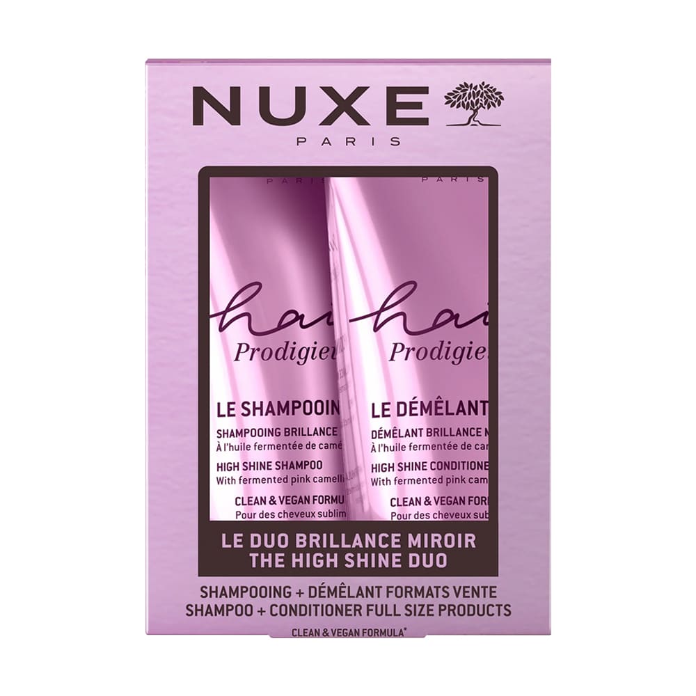 Nuxe Hair Prodigieux Duo Brillance Miroir Shampooing 200ML + Conditioner 200ML