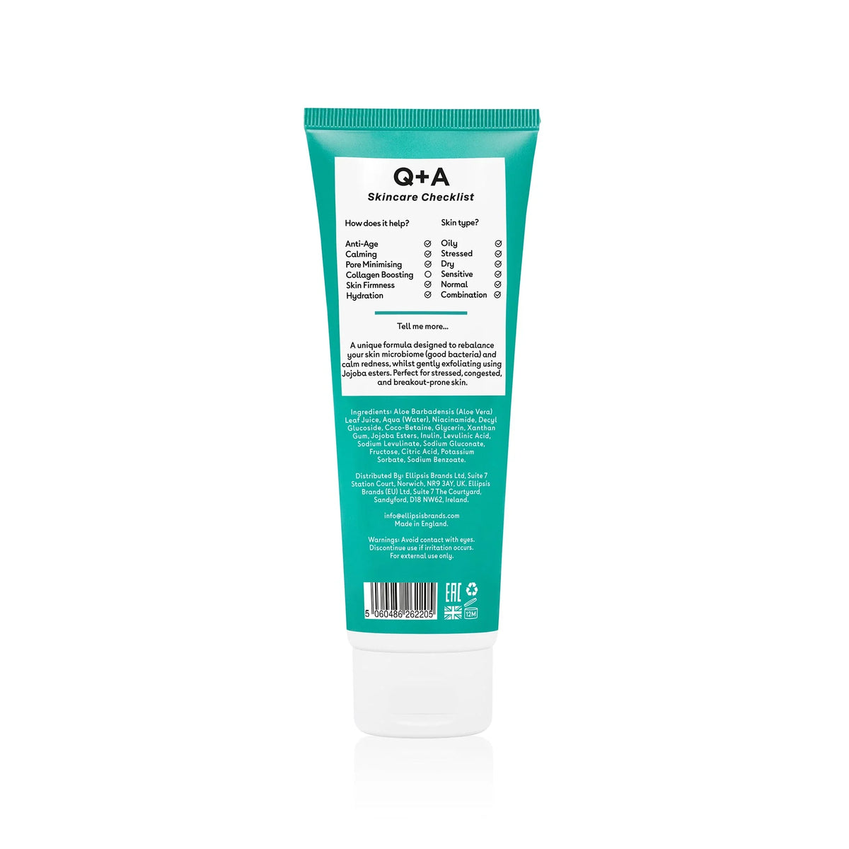Q+A NIACINAMIDE GENTLE EXFOLIATING CLEANSER 125ML