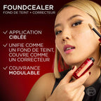 L'Oréal Paris Liquid Concealer Infaillible Skin Ink Fond De Teint Correcteur 2en1 140 Light Warm 48h