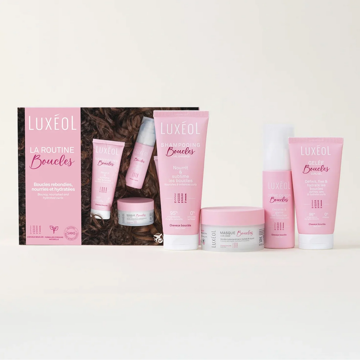 LUXÉOL Boucles Coffret Routine Voyage