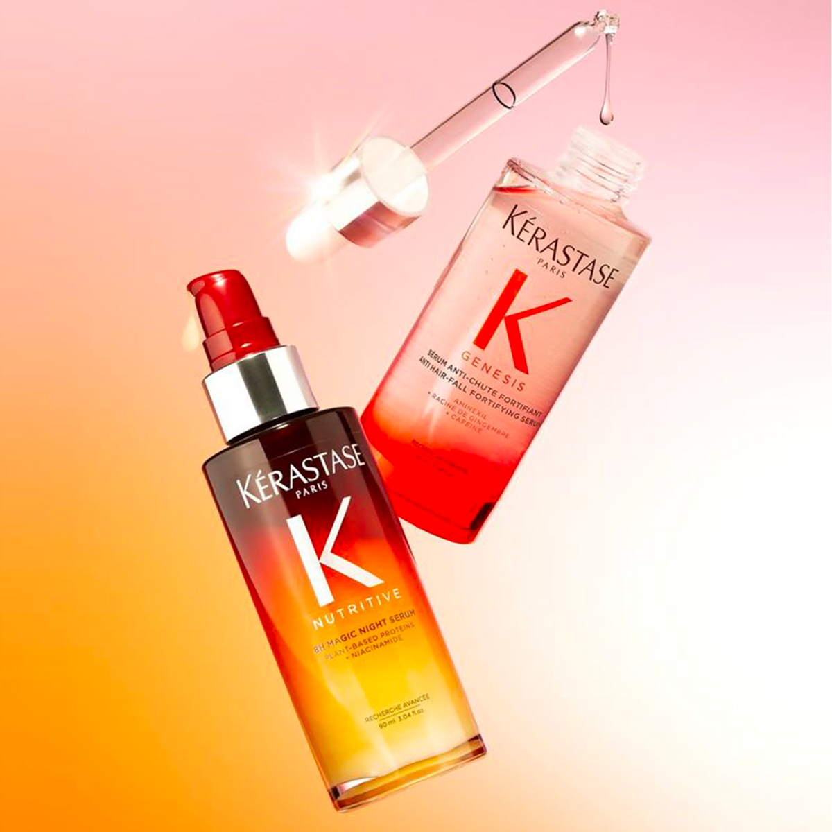 Kérastase Duo Genesis & Nutritive – Anti-Chute & Nutrition Intense 8H = MINI BROSSE DE SAC OFFERTE