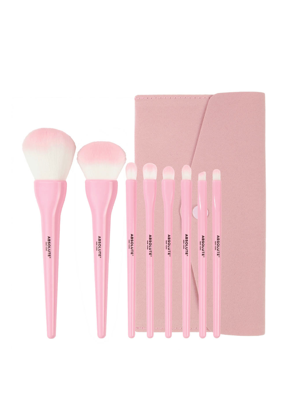 ABSOLUTE NEW YORK Pink Essentials Makeup Brush Set