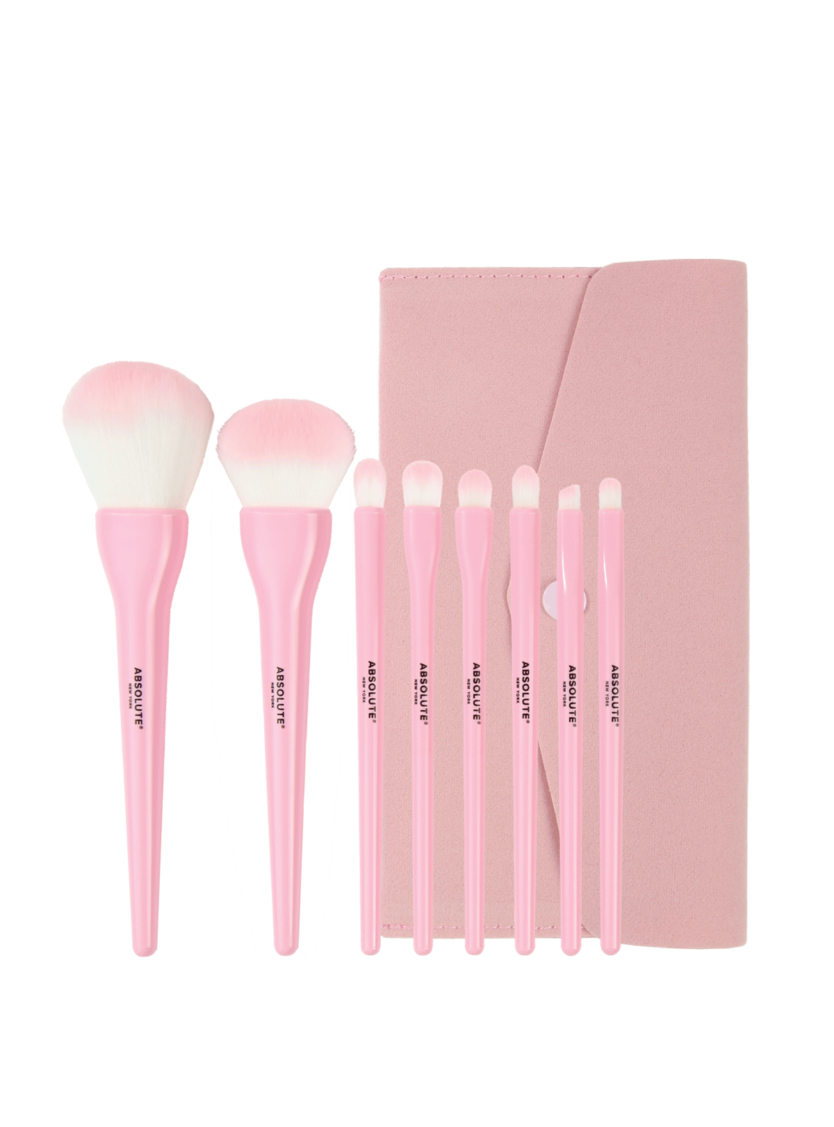 ABSOLUTE NEW YORK Pink Essentials Makeup Brush Set