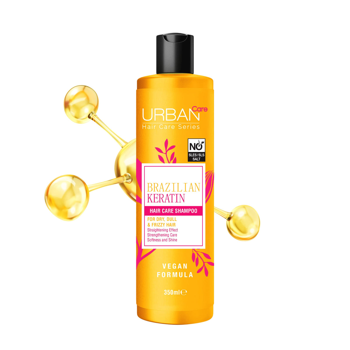 URBAN CARE BRAZILIAN KERATIN HAIR CARE SHAMPOOING 350 ML