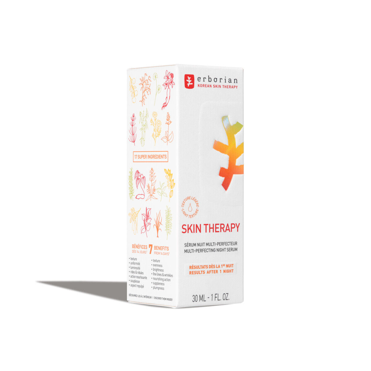 ERBORIAN Skin Therapy – Sérum Lacté Nuit Multi-Perfecteur 30ml