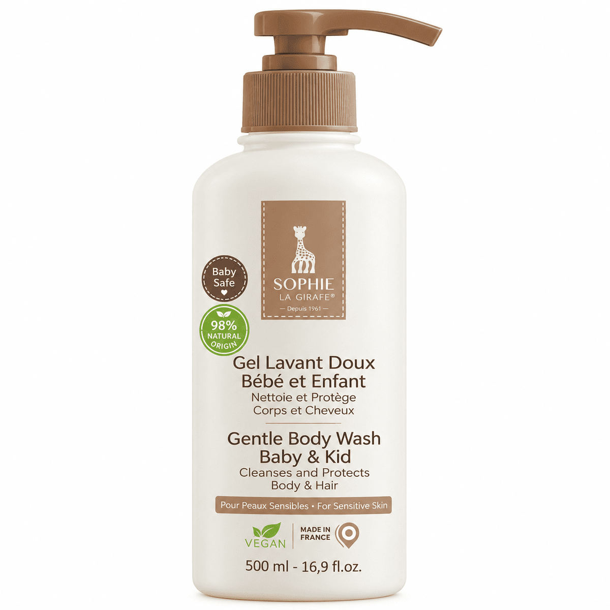 Sophie La Girafe Gel Lavant Doux Bébé & Enfant 500 ml
