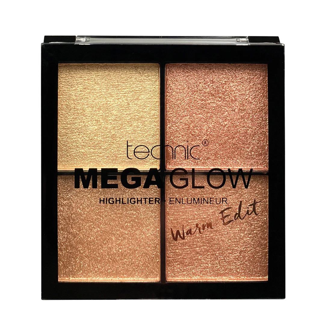 Technic Cosmetics Mega Glow Highlighter Palette Warm Edit