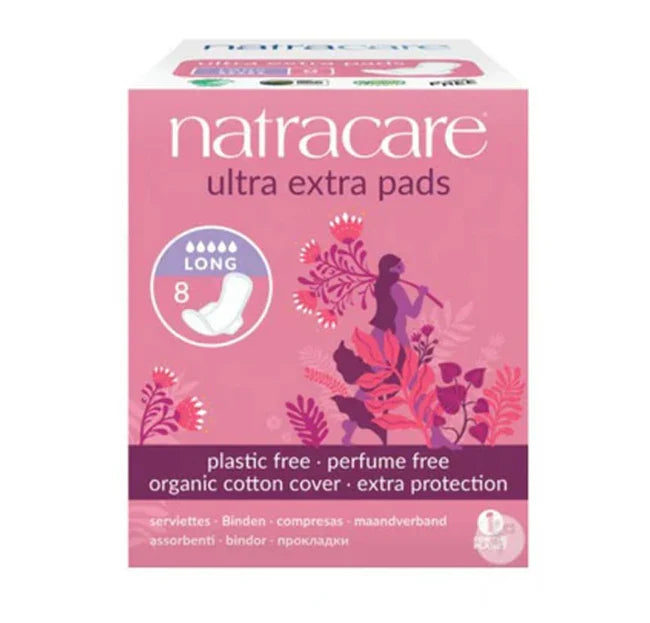 NATRACARE SERVIETTE ULTRA EXTRA LONG BIO 8 UNITÉS