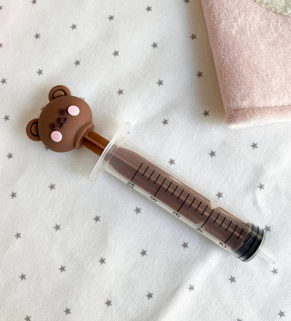 L2N Pharma Lot de 2 Seringues Bébé pour Lavage Nasal Ourson