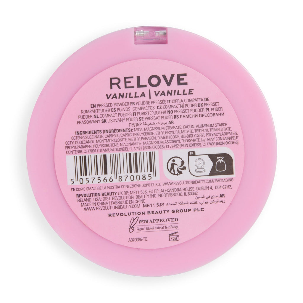 RELOVE SUPER MATTE PRESSED POWDER VANILLA