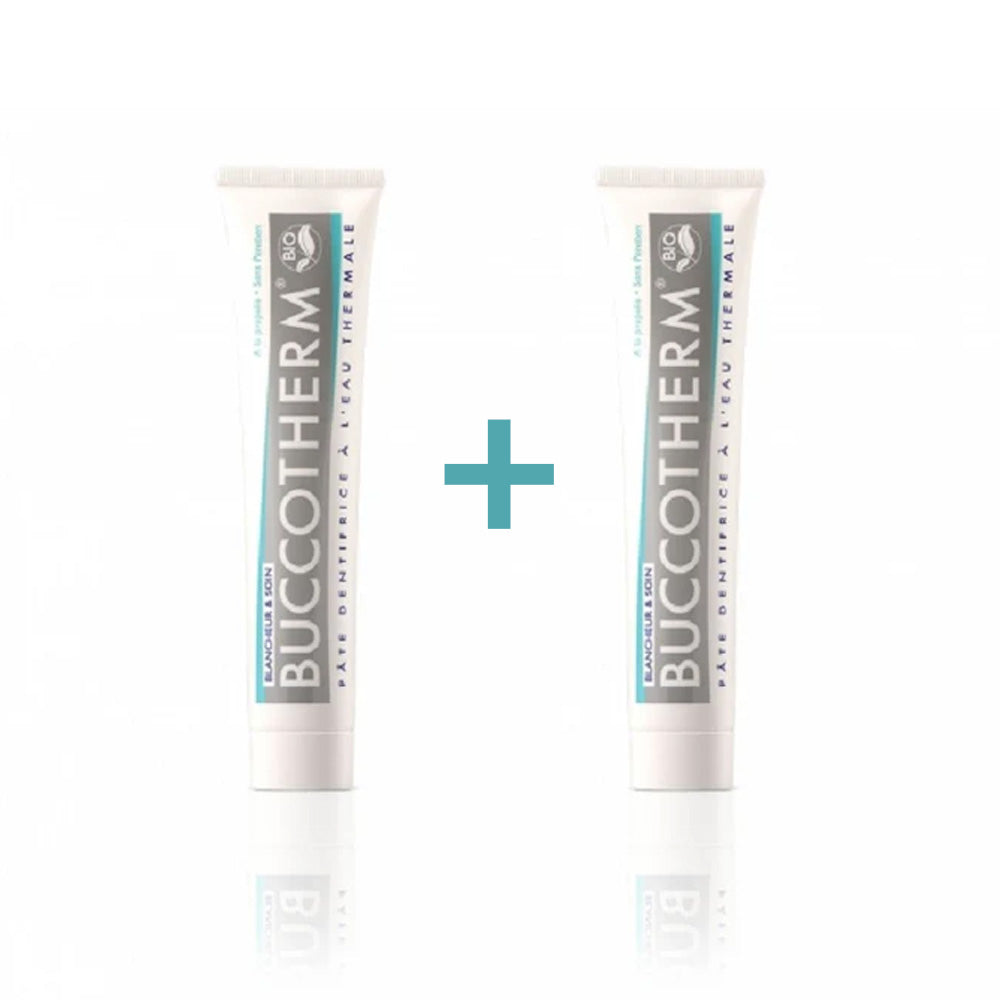 BUCCOTHERM PACK DENTIFRICE BLANCHEUR ET SOIN BIO 75ML
