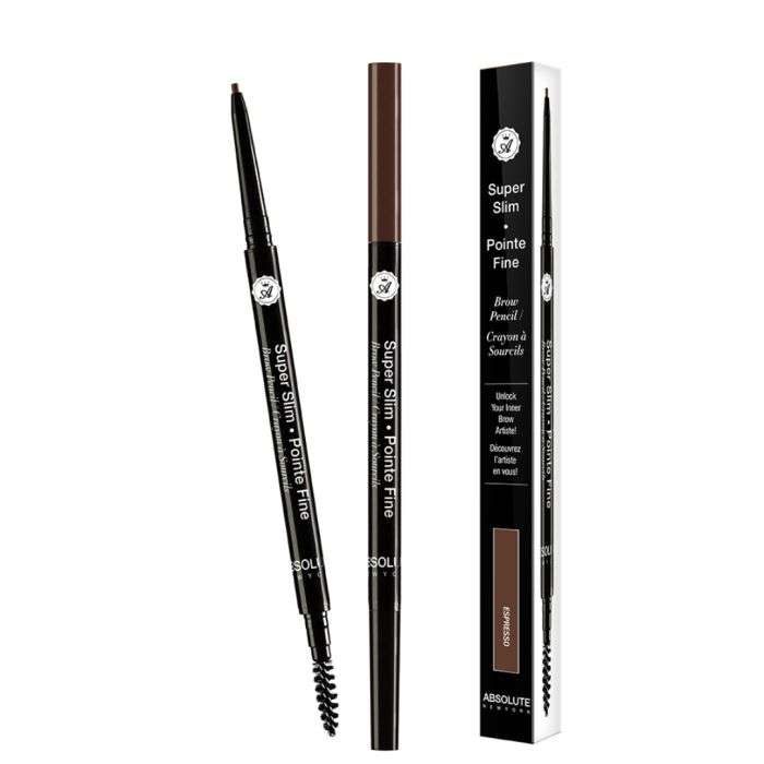 ABSOLUTE NEW YORK SUPER SLIM EYE BROW PENCIL ESPRESSO 02