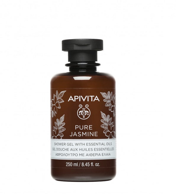 Apivita PURE JASMINE Gel Douche aux Huiles Essentielles 250ml