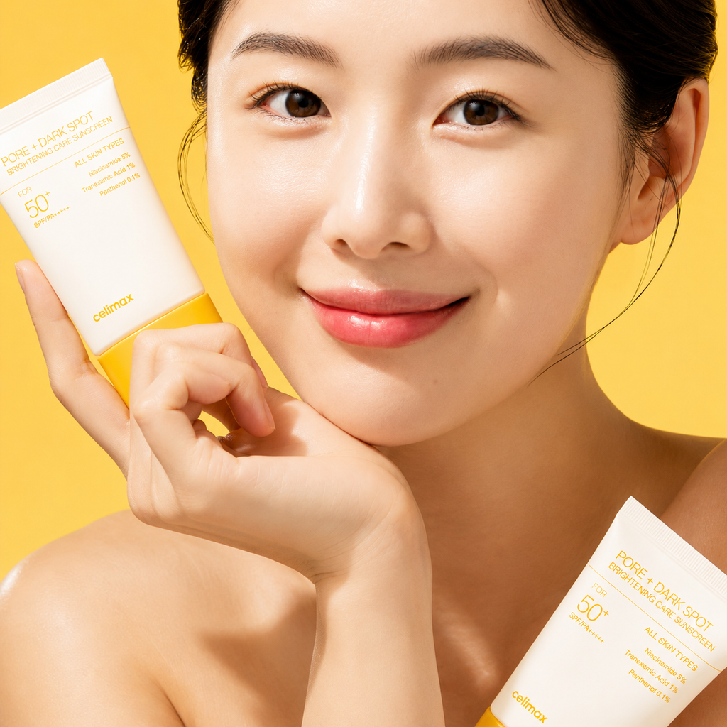 CELIMAX Pore+ Dark Spot Brightening Care Sunscreen SPF50+ PA++++ (50ml) – HiaMagasin Maroc (3)