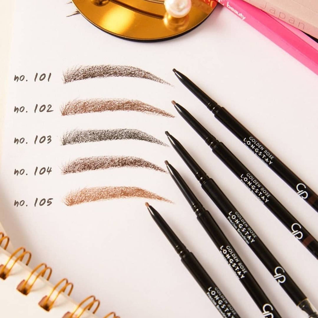 Golden Rose - CRAYON LONGSTAY WATERPROOF POUR LES SOURCILS GR N°102