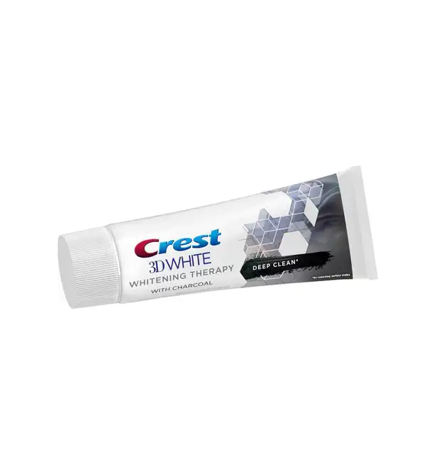 CREST DUO DENTIFRICE 3D WHITE CHARCOAL DEEP CLEAN 2X 75ML