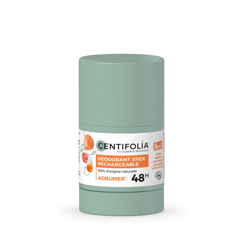 Centifolia Déodorant Stick Rechargeable Agrumes 48h – Fraîcheur Naturelle & Protection Longue Durée