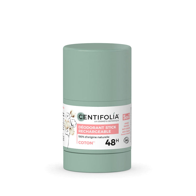 Centifolia Déodorant Stick Rechargeable Fleur de Coton 48h Longue Durée