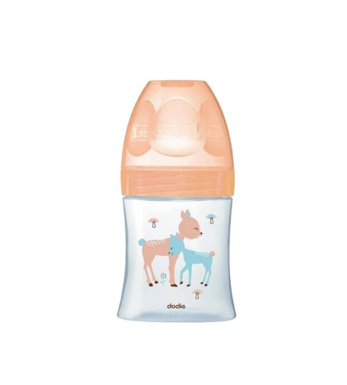 DODIE BIBERON SENS+ VERRE 150ML BEIGE BICHE 0-6 M TÉT PLATE D1