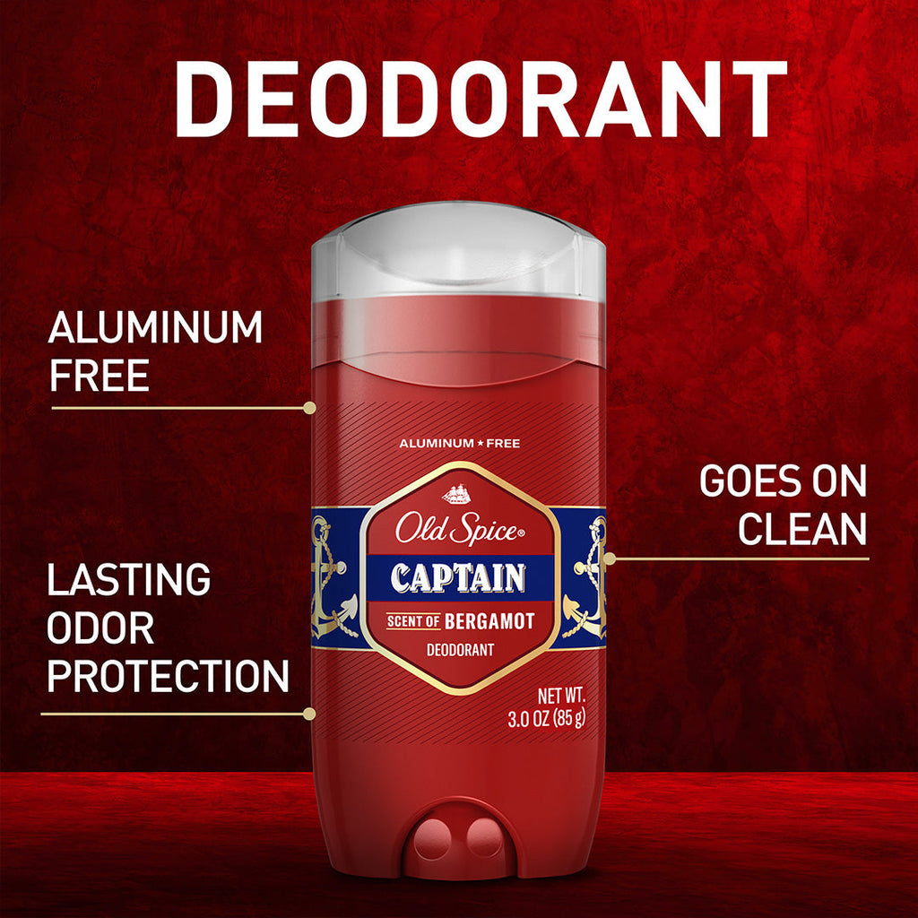 OLD SPICE CAPTAIN DÉODORANT STICK INVISIBLE POUR HOMME SCENT OF BERGAMOT 73 ML