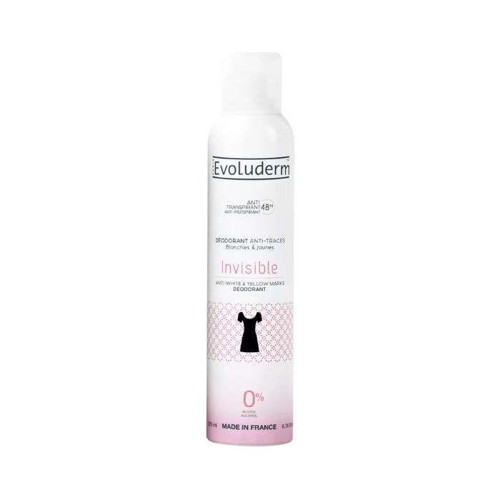 EVOLUDERM DEODORANT ANTI TRANSPIRANT 48H INVISIBLE 200ML