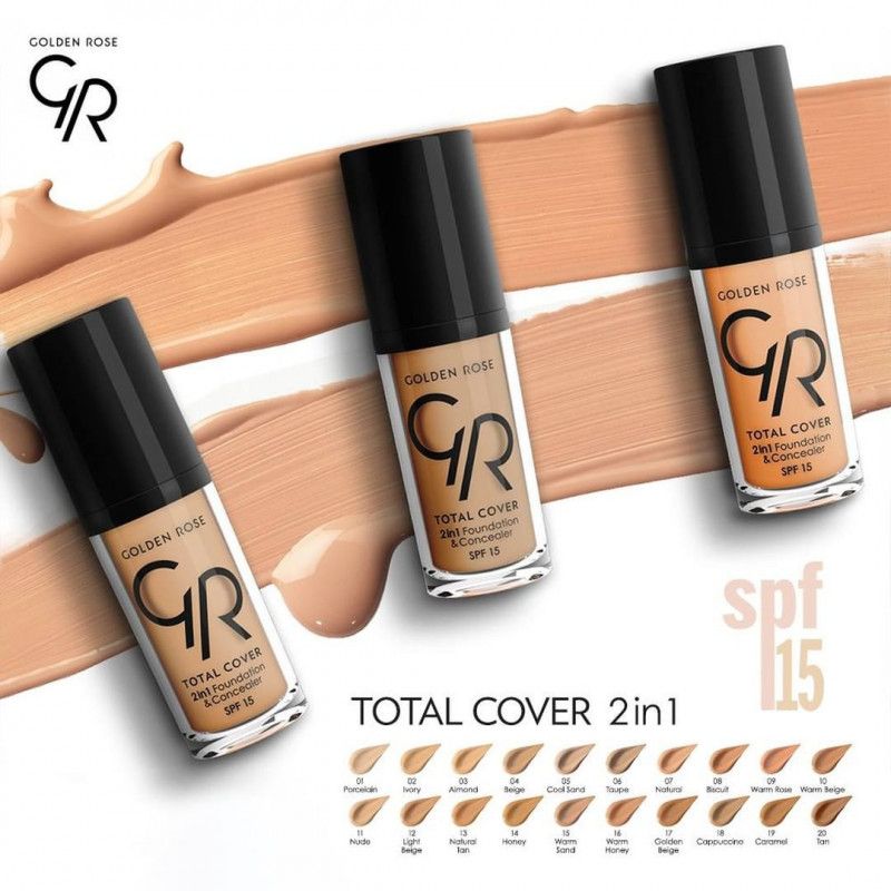 Golden Rose - FDT ET CORRECTEUR TOTAL COVER 2 IN 1 GR N°04