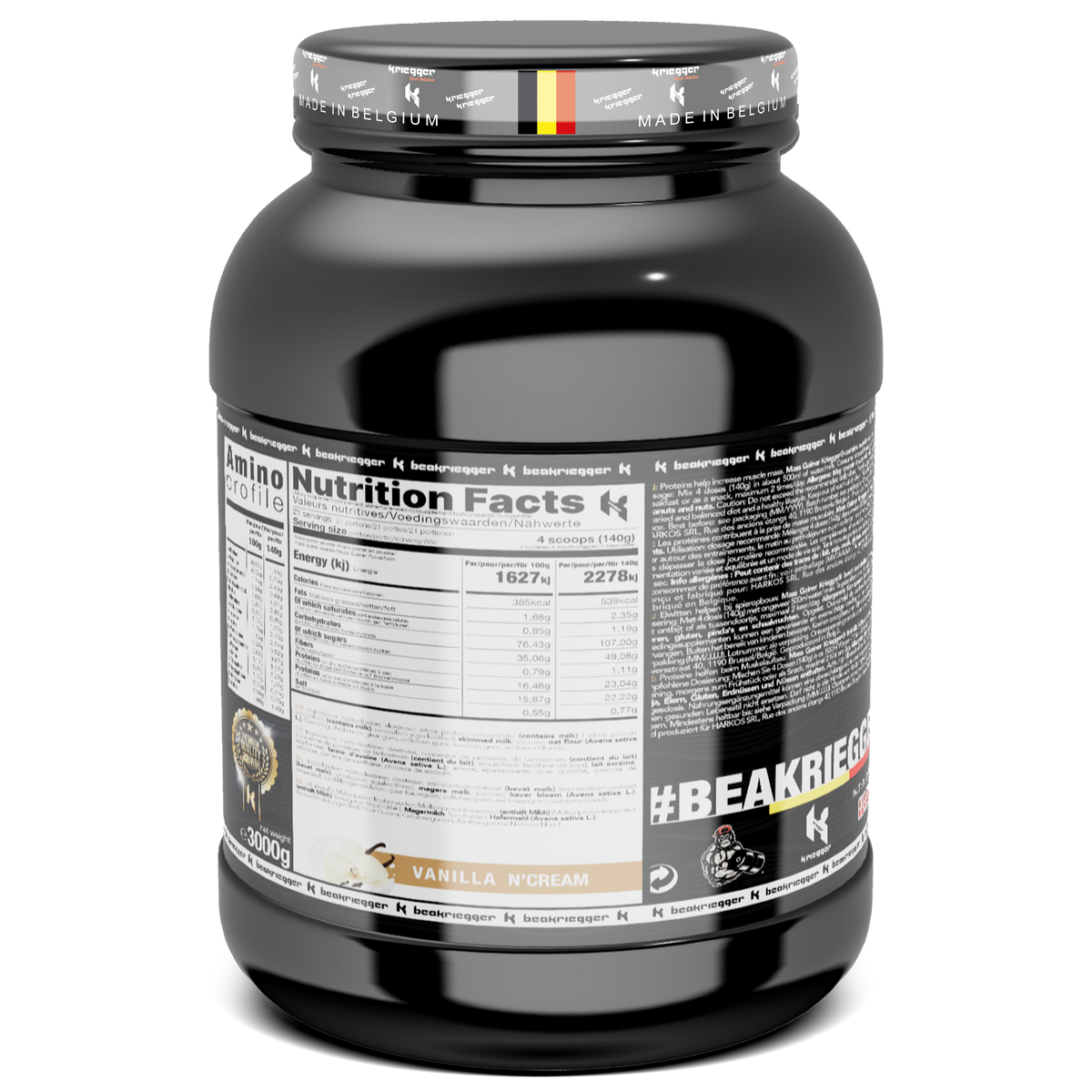 Kriegger MASS GAINER 3000 g
