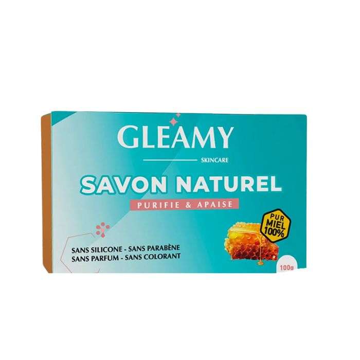 GLEAMY SAVON NATUREL AMANDE ET MIEL 100G