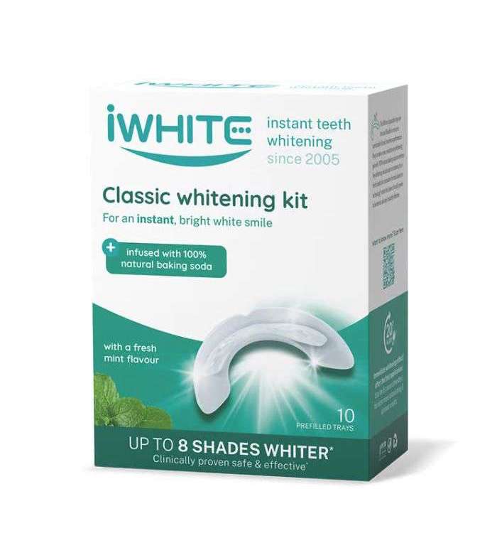 IWHITE CLASSIC WHITENING KIT 10 PLATEAUX PREREMPLIS+ IWHITE DENTIFRICE OFFERT