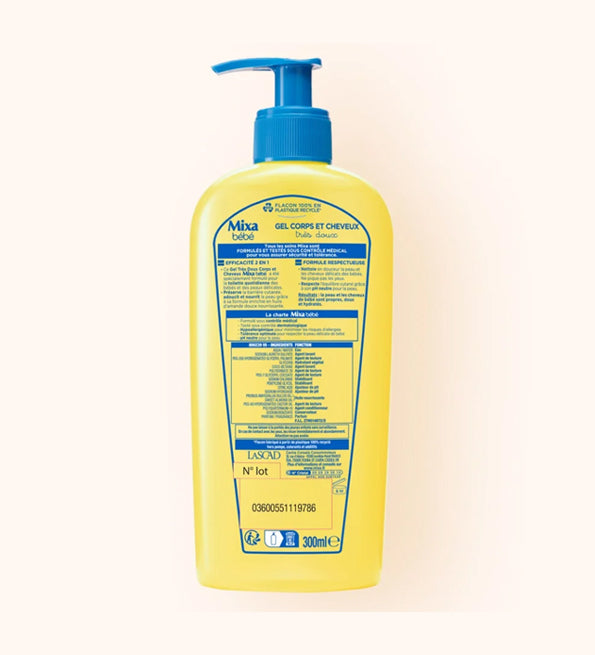 Mixa Gel Très Doux 2 En 1 Corps Et Cheveux 400ml