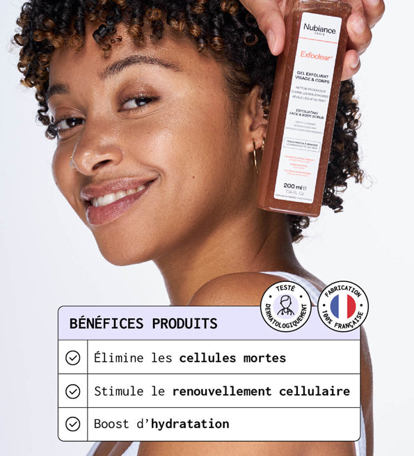 Nubiance Exfoclear Gel Exfoliant Gommage Visage & Corps Aux AHA 200ml
