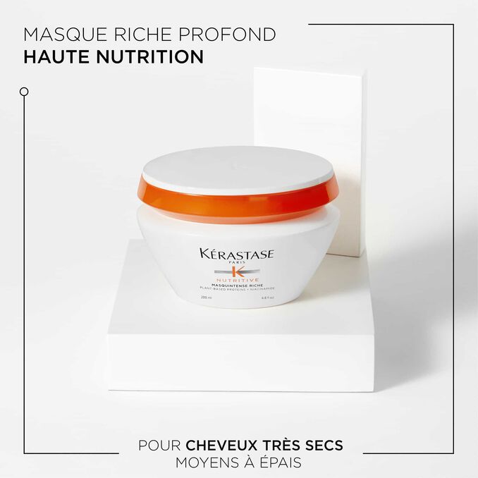 Kérastase Nutritive Masquintense Riche 200ml – Masque Nourrissant Cheveux Très Secs