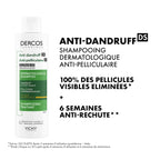 Vichy dercos shampooing antipelliculaire cheveux secs 200 ml