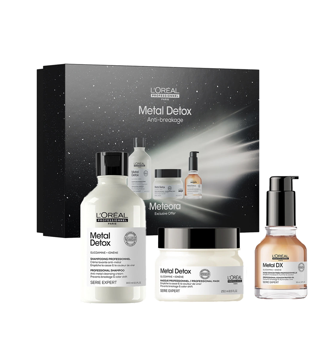 L'ORÉAL PROFESSIONNEL TRIO METAL DETOX SHAMPOOING 300 ML + MASQUE 250 ML + Huile