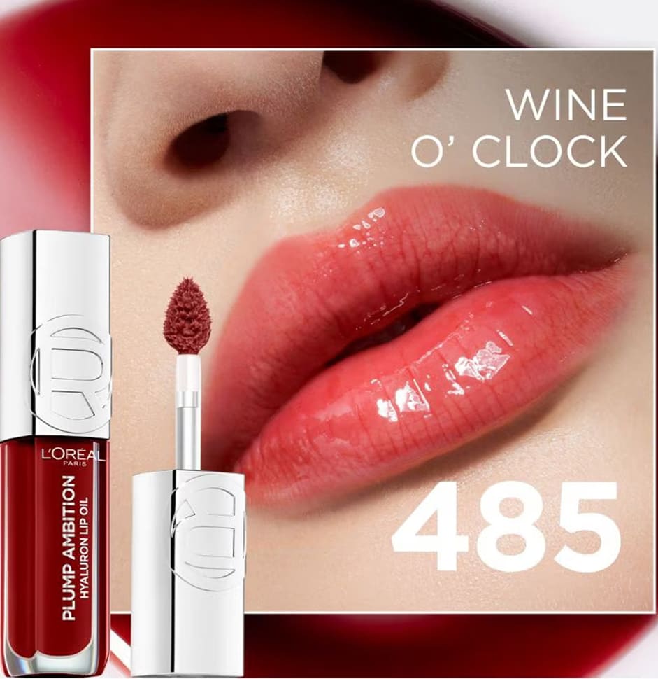 L'Oréal Paris LIP OIL PLUMP AMBITION 485 WINE O'CLOCK