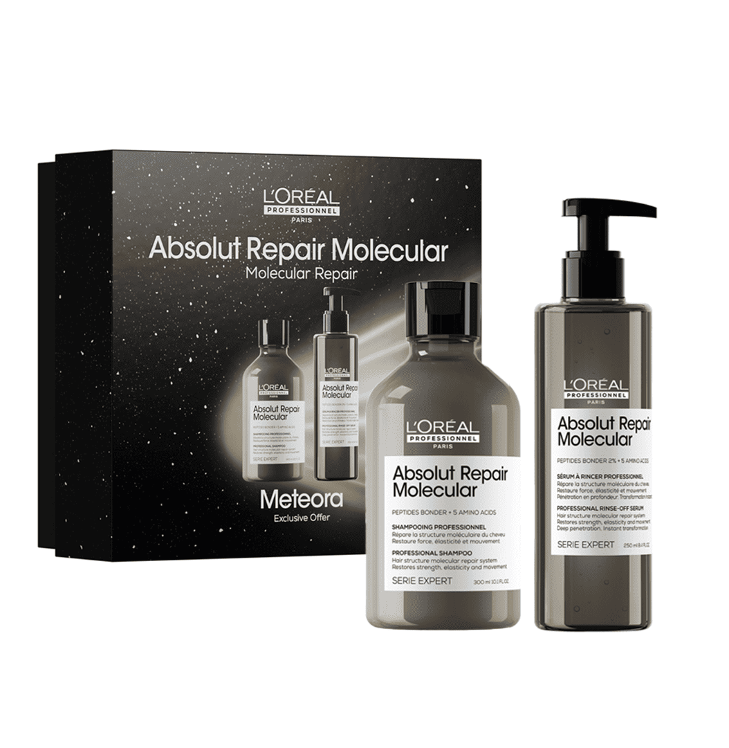 L'ORÉAL PROFESSIONNEL DUO ABSOLUT REPAIR MOLECULAR SHP 300 ML + SÉRUM À RINCER 250 ML