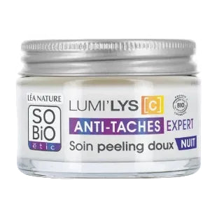 SO’BIO Lumi'Lys [C] Soin Peeling Doux Anti-Taches Expert Nuit Bio 50ml