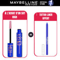 Maybelline Sky High Bleu – Mascara Volume & Longueur = Crayon Tattoo Liner Studio Galactic Cobalt Offert