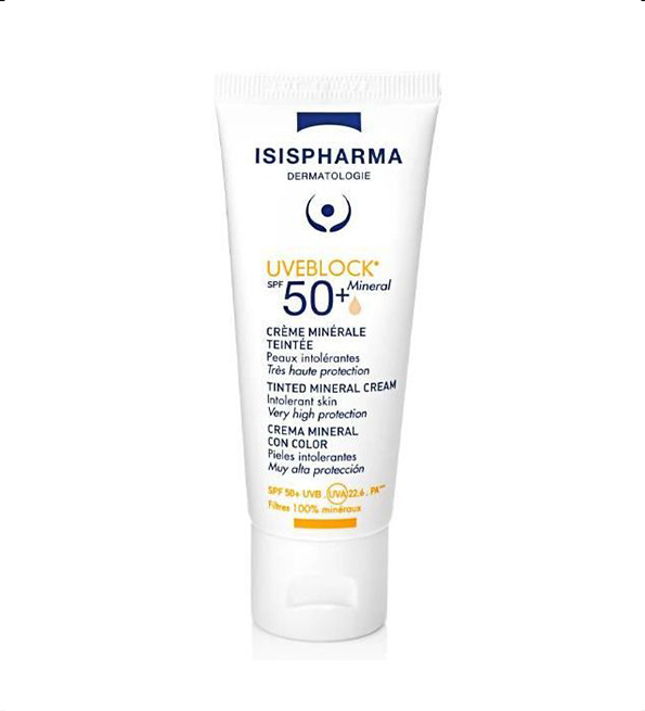 ISISPHARMA UVEBLOCK CREME MINERALE TEINTEE SPF50+ 40ML