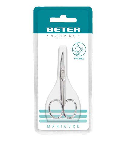 BETER CISEAUX DE MANUCURE POUR LES ONGLES CHROMES POINTE COURBE 24111