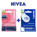Labello Pack Caring Beauty Lip & Cheek Spf 30 Rose 4.8g + Original Stick Lèvres 4,8g