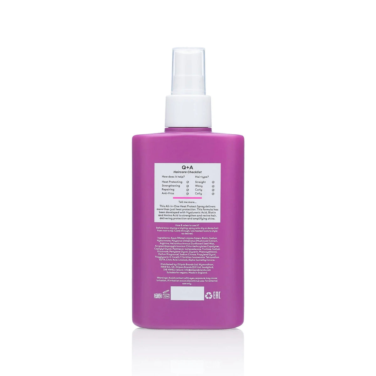 Q+A HEAT PROTECT ALL-IN-ONE SPRAY 150ML