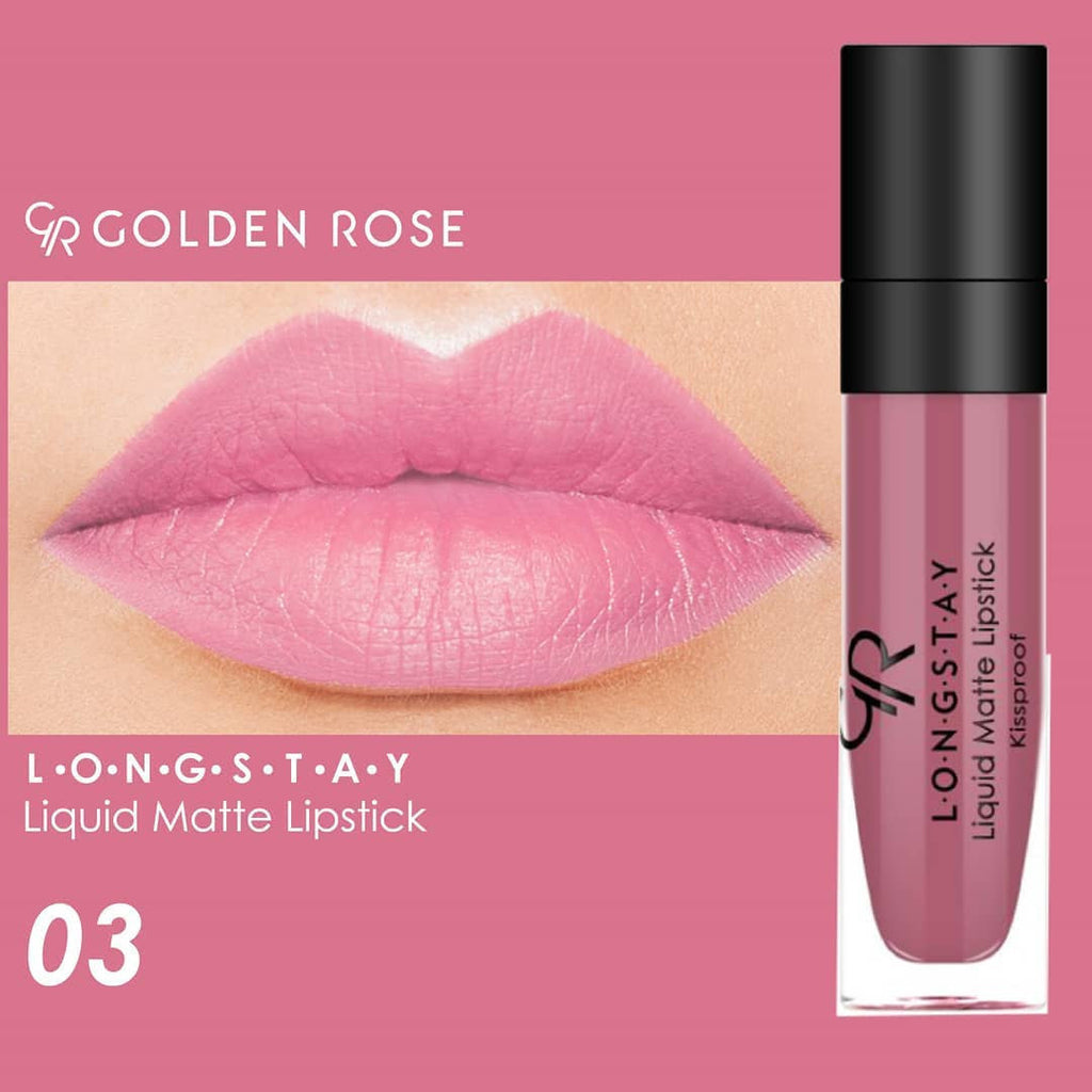 Golden Rose - ROUGE A LEVRES LIQUIDE LONGUE TENUE GR 03